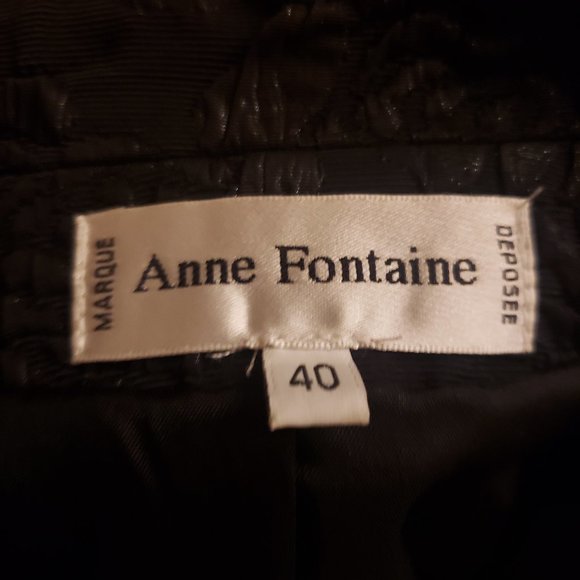 Anne Fontaine Paris Black Floral Natalia Jacket - Picture 15 of 16